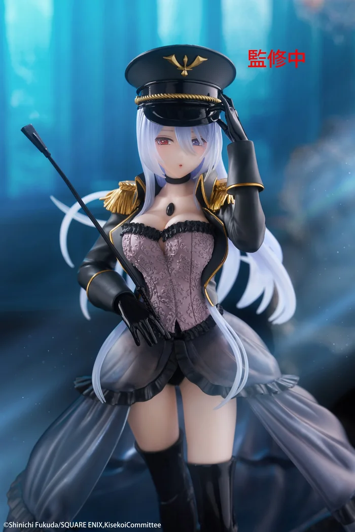 Official Taito My Dress-Up Darling Marin Kitagawa Black Lobelia AMP+ figure featuring detailed cosplay outfit and translucent hair effects