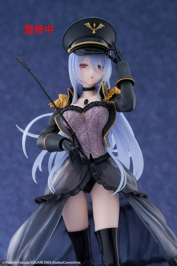 Official Taito My Dress-Up Darling Marin Kitagawa Black Lobelia AMP+ figure featuring detailed cosplay outfit and translucent hair effects