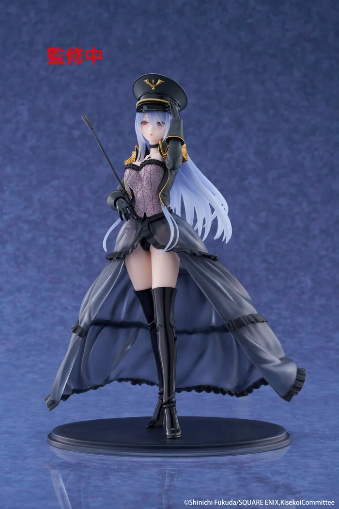 Official Taito My Dress-Up Darling Marin Kitagawa Black Lobelia AMP+ figure featuring detailed cosplay outfit and translucent hair effects