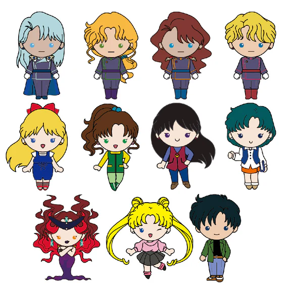 Monogram: Sailor Moon Series 5 - 3D Foam Blind Bag Clip x24 Sealed Case +Display