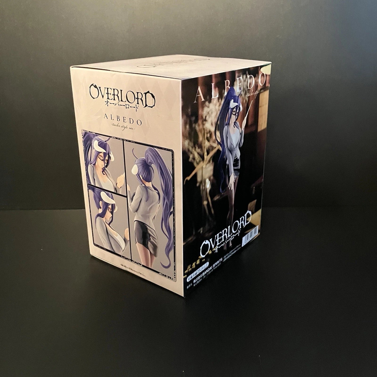 Official Banpresto Overlord Albedo Teacher Style Version figure featuring Albedo in an elegant teacher outfit with glasses.