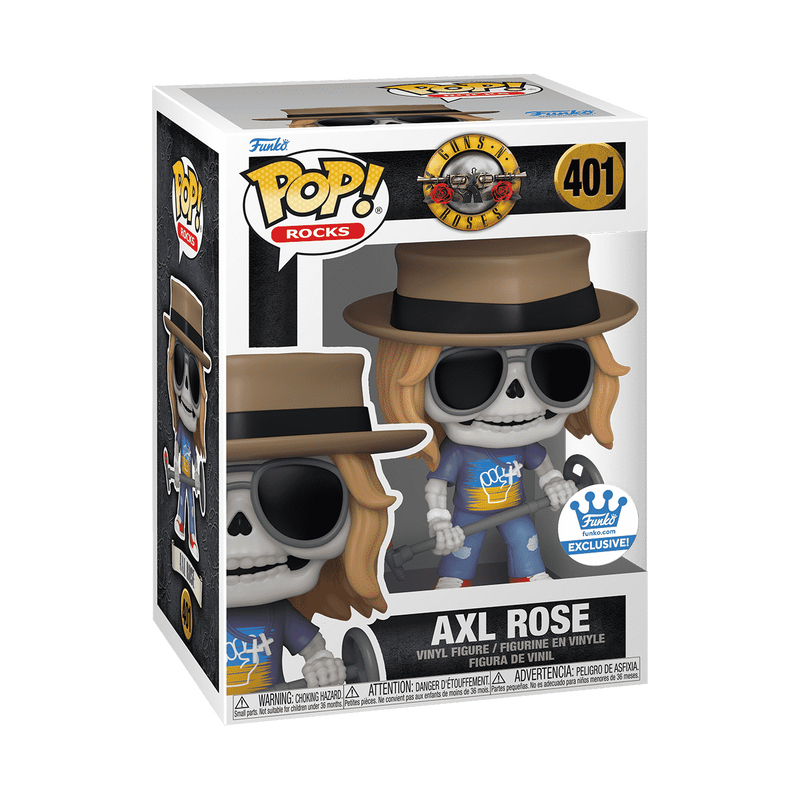 Funko Pop! Guns N’ Roses Skeleton Bundle Duff Slash Axl (Skeleton) Set of 3 #401 #402 #403