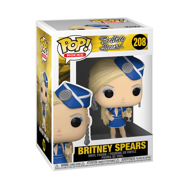 FUNKO POP! Rocks BRITNEY SPEARS # 208 Flight Attendant