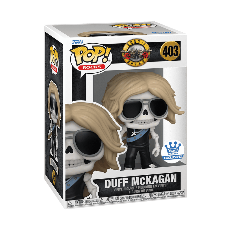 Funko Pop! Guns N’ Roses Skeleton Bundle Duff Slash Axl (Skeleton) Set of 3 #401 #402 #403