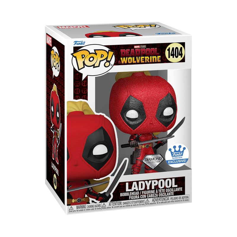 Funko Pop! Marvel Ladypool Diamond glitter bobblehead exclusive #1404 Deadpool