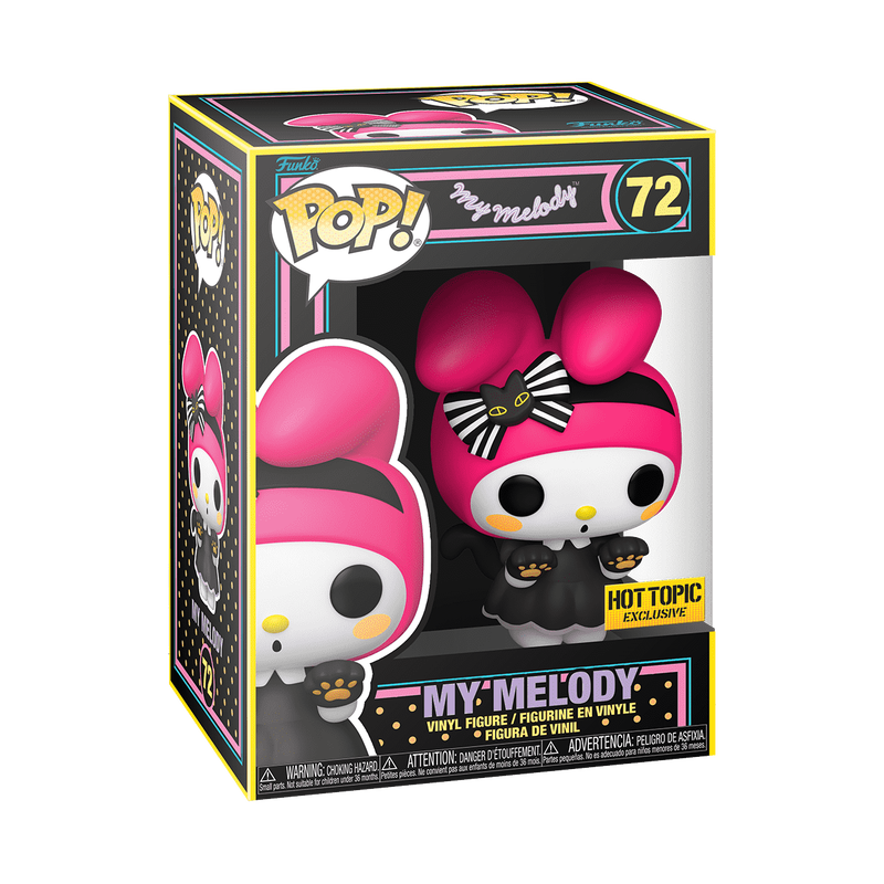 Funko Pop! Sanrio My Melody #72 Black Light Hot Topic Exclusive