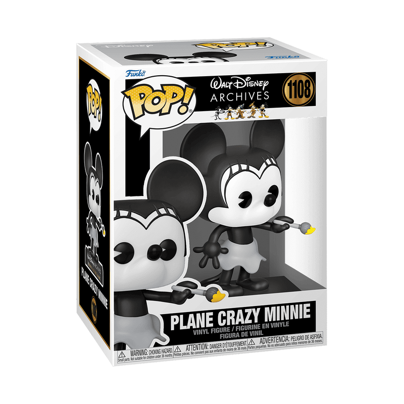 Funko Pop! Plane Crazy Minnie Disney #1389 Disney Archives [Vaulted]