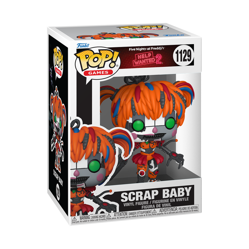 Funko Pop! FNAF Help Wanted 2 Bundle 5 Pack Vinyl Figures Scrap, Vanny, Glitchtrap, DJ Music Man, and Roxy