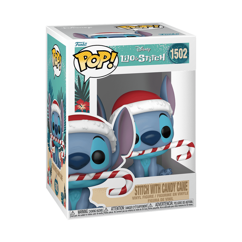 Funko Pop! Disney Stitch with Candy Cane Holidays Exclusive Figure #1502