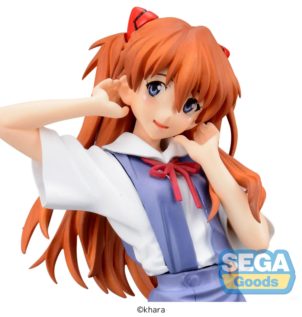 Evangelion Asuka Premium School Uniform Figure New Sega Neon Genesis - US SELLER