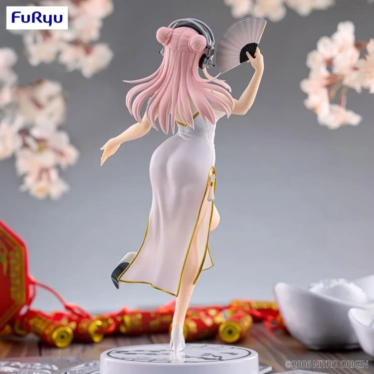 US Seller - Super Sonico Figure Trio-Try-iT FuRyu White China Dress - 8.2" Tall - US Seller