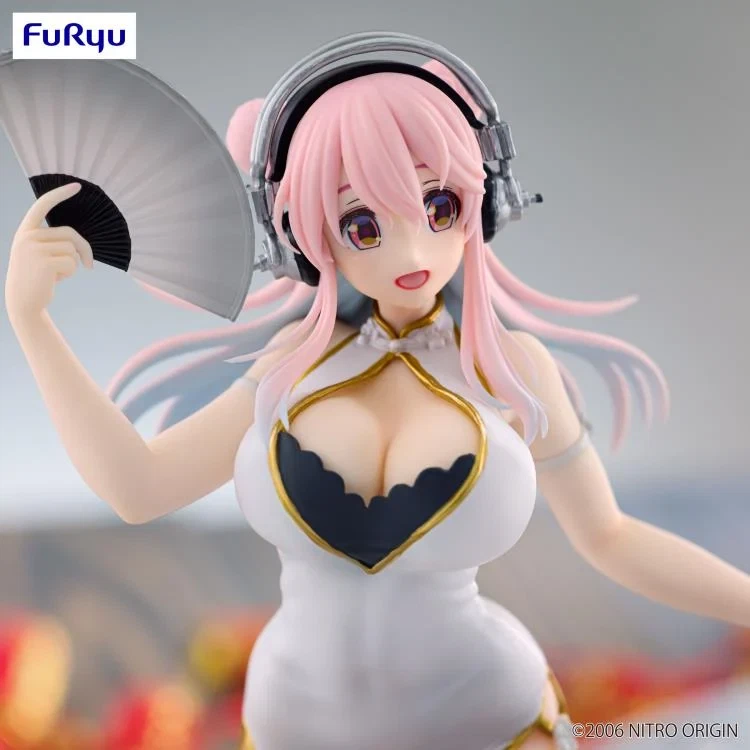 US Seller - Super Sonico Figure Trio-Try-iT FuRyu White China Dress - 8.2" Tall - US Seller