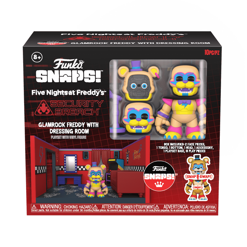 Funko SNAPS! Glamrock Freddy with Dressing Room Playset