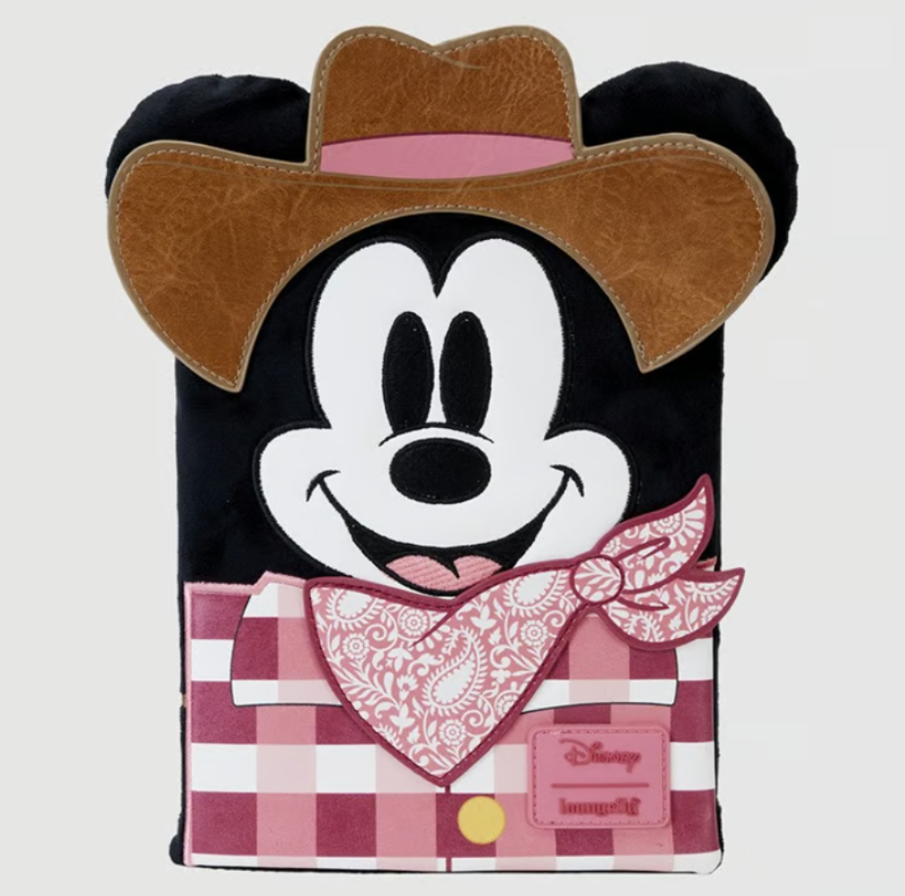 Western Mickey Mouse Cosplay Plush Refillable Stationery Journal (IB)