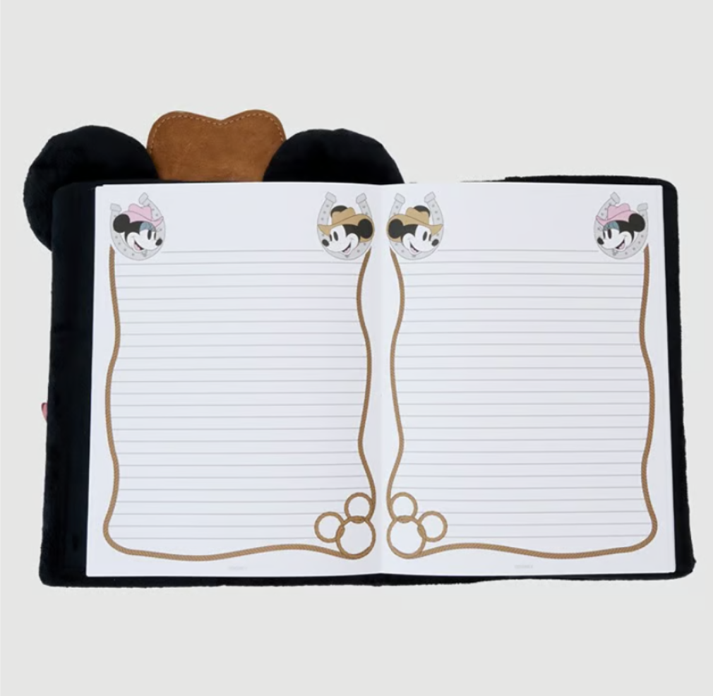 Western Mickey Mouse Cosplay Plush Refillable Stationery Journal (IB)