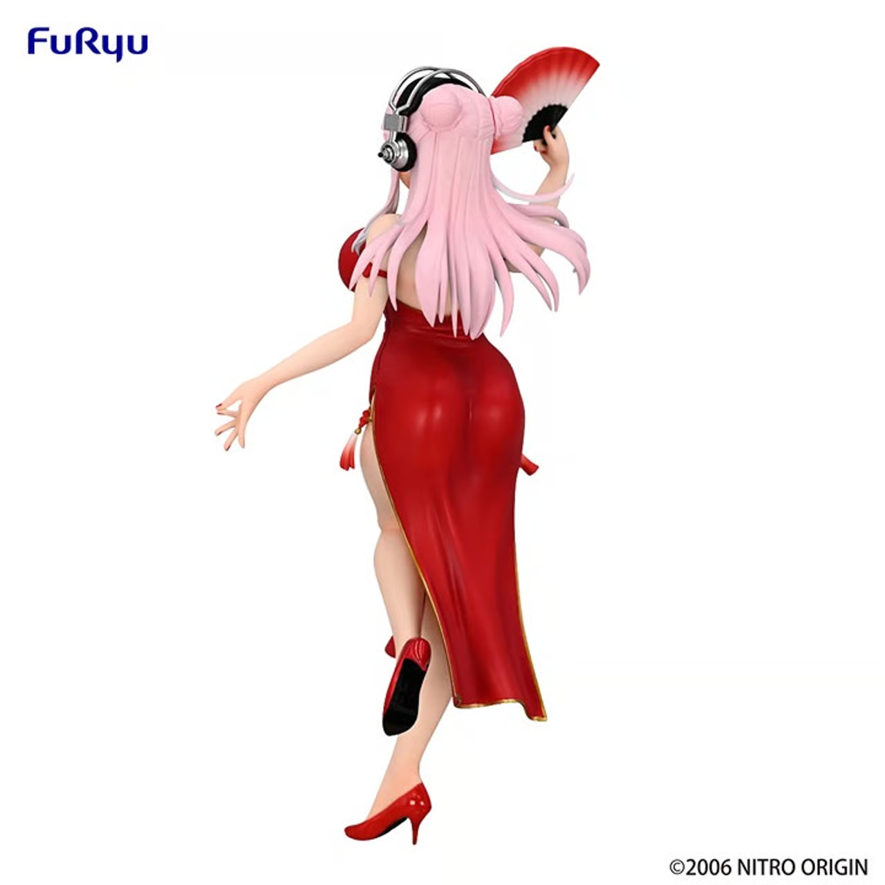 US Seller - Super Sonico Figure Trio-Try-iT FuRyu Red China Dress - 8.2" New