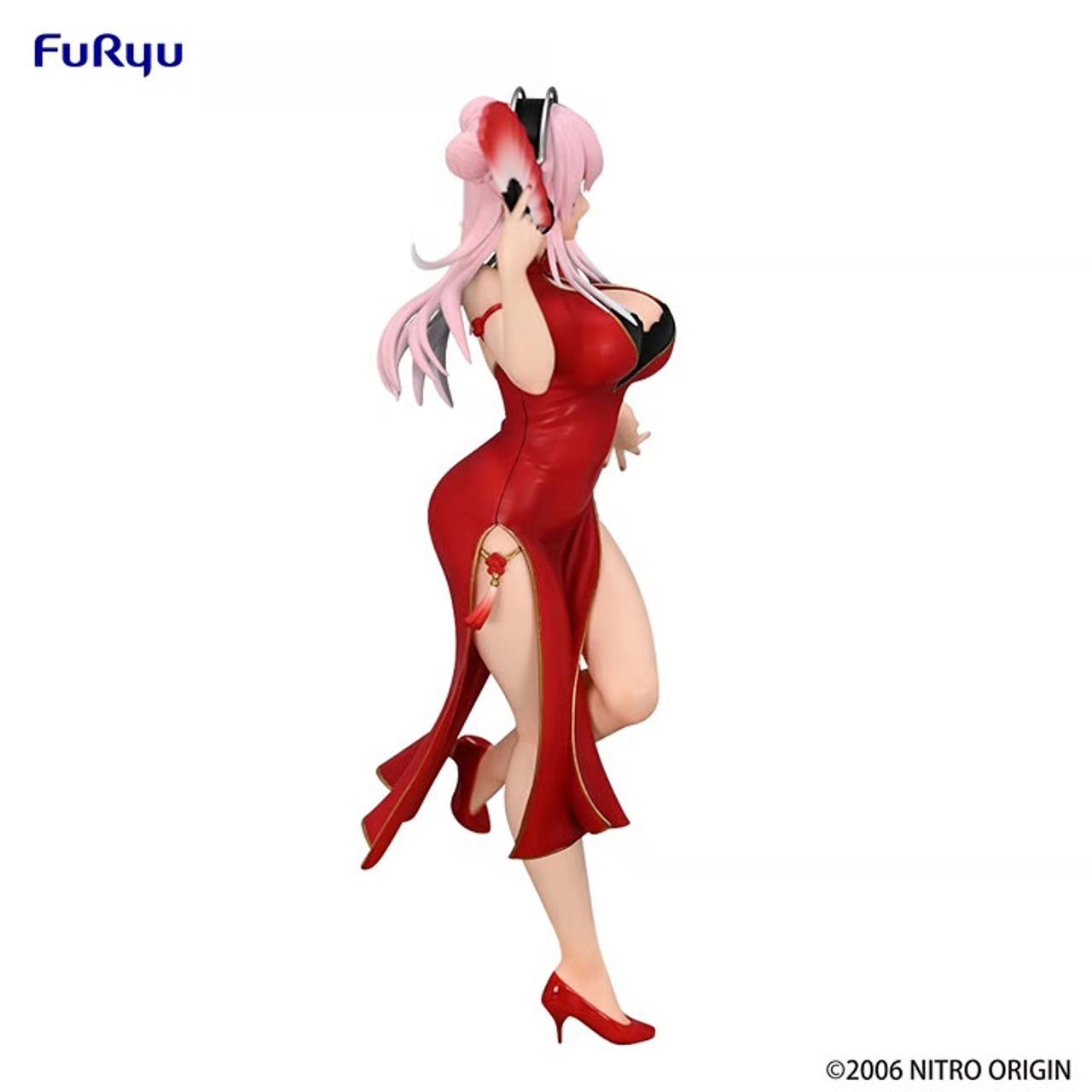 US Seller - Super Sonico Figure Trio-Try-iT FuRyu Red China Dress - 8.2" New