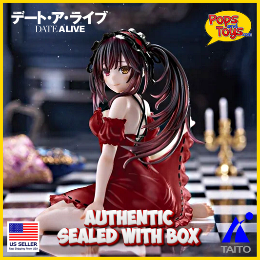 Date A Live Desktop Cute Kurumi Tokisaki Figure Red Nightwear Ver. Figure Red - IN US