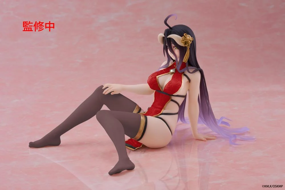 Overlord Albedo Figure Desktop Cute Red Chinese Dress BRAND NEW 5" Tall Desktop Cute