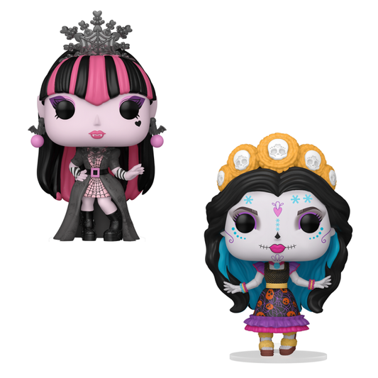 Funko Pop! Monhttps://admin.shopify.com/store/1103m2-bx/products?selectedView=allster High Bundle Draculaura #163 & Skelita #164 Set