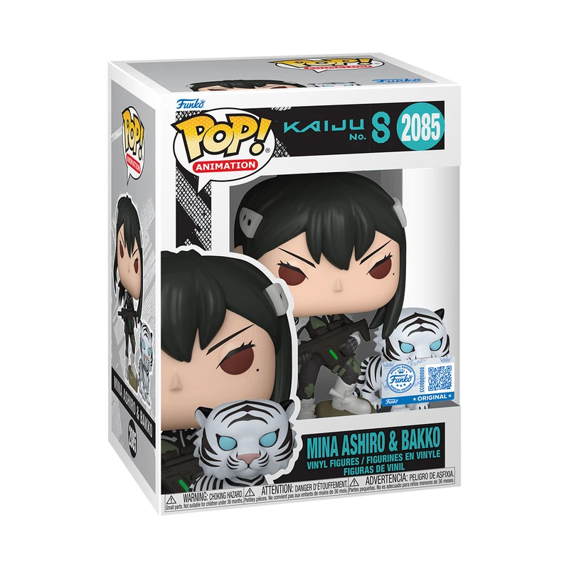 Funko Pop! Kaiju No. 8 - Plus #2084 & Mina Ashiro & Bakko #2085 Bundle Set