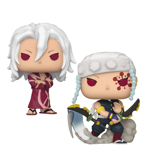 Funko Pop! Demon Slayer Tengen Uzui # 1533 plus Tengen Uzui Kimono # 1537 Bundle Set