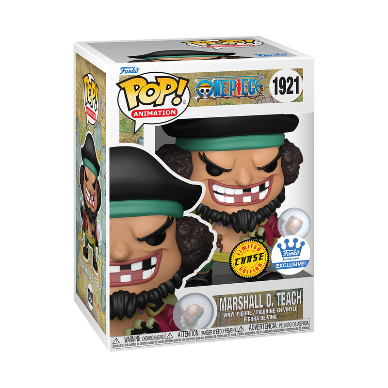 Funko Pop One Piece - Marshall D. Teach - Chase & Common Bundle Set # 1921 w Hard Protector
