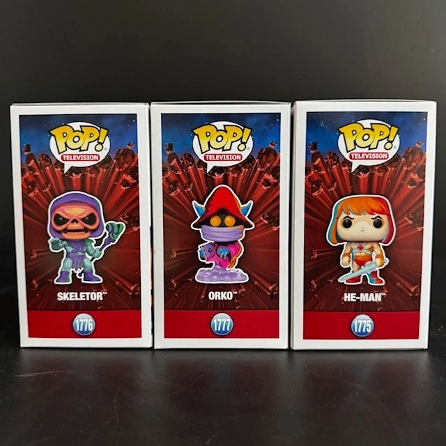 Funko Pop! MOTU He-Man Skeletor Orko Deco Bundle 3 Pack Vinyl figures
