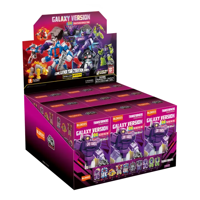 Blokees Transformers Galaxy Version 04 Fractured Space-Time - 9 Pack - Sealed Case