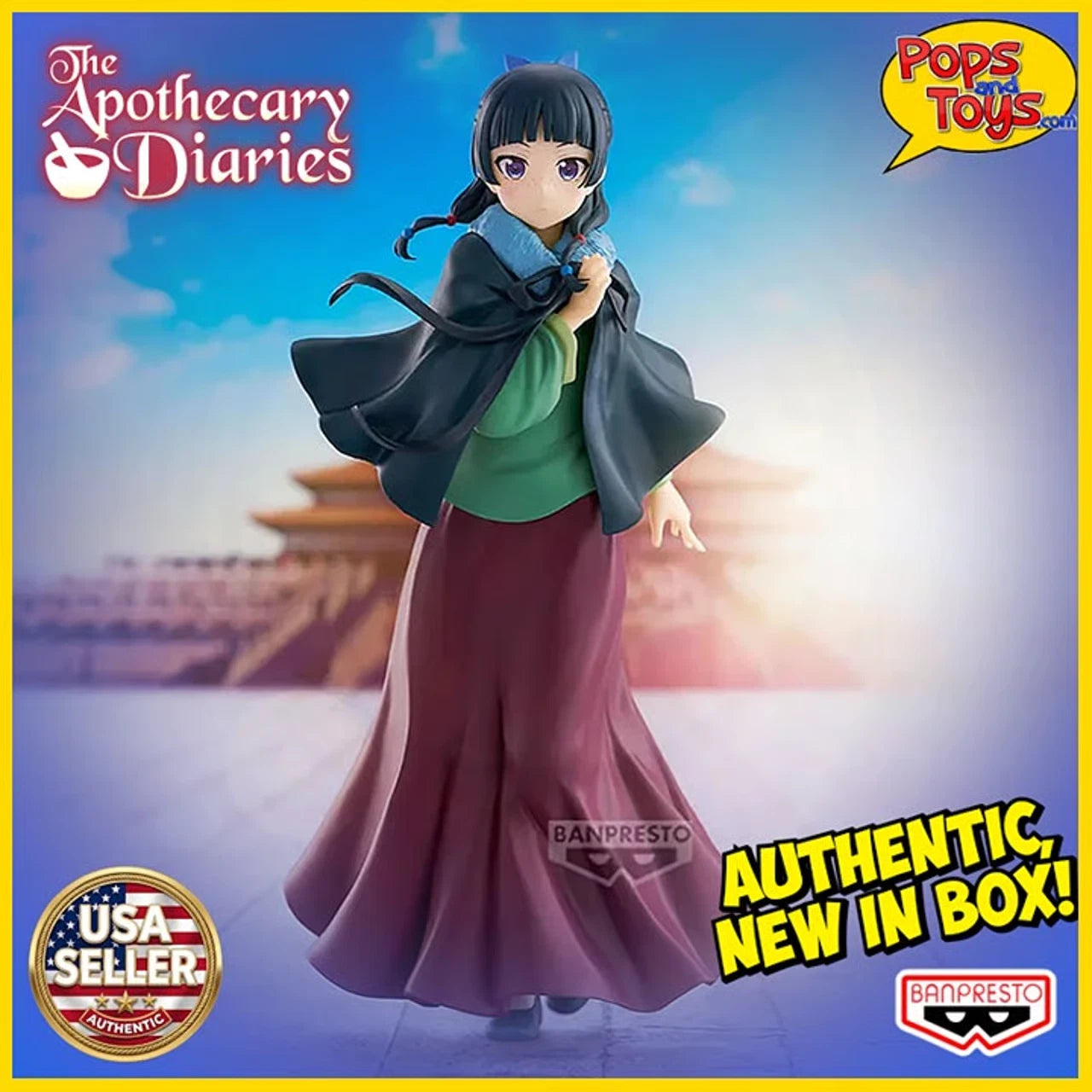 US SELLER - The Apothecary Diaries Maomao Figure Poncho Ver - 7.9" NEW