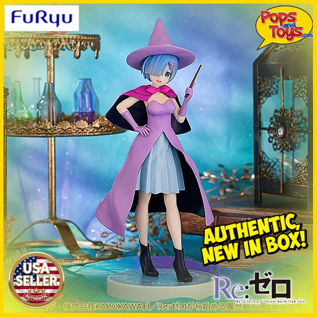 US SELLER - Re:Zero SSS Figure REM Round One Limited Color - 8.2" Tall HTF
