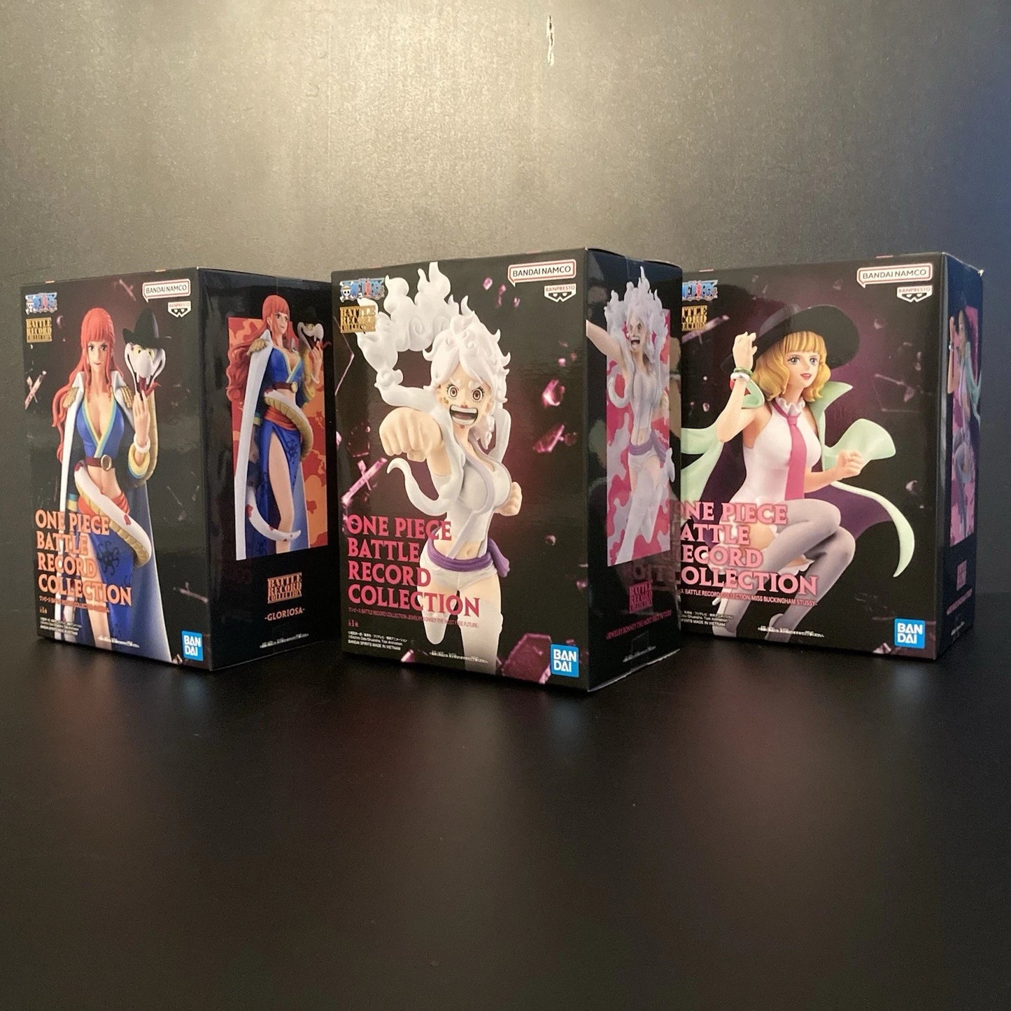 One Piece Battle Records Figure Bundle 3 Pieces - Jewelry Bonney, Gloriosa and Miss Stussy