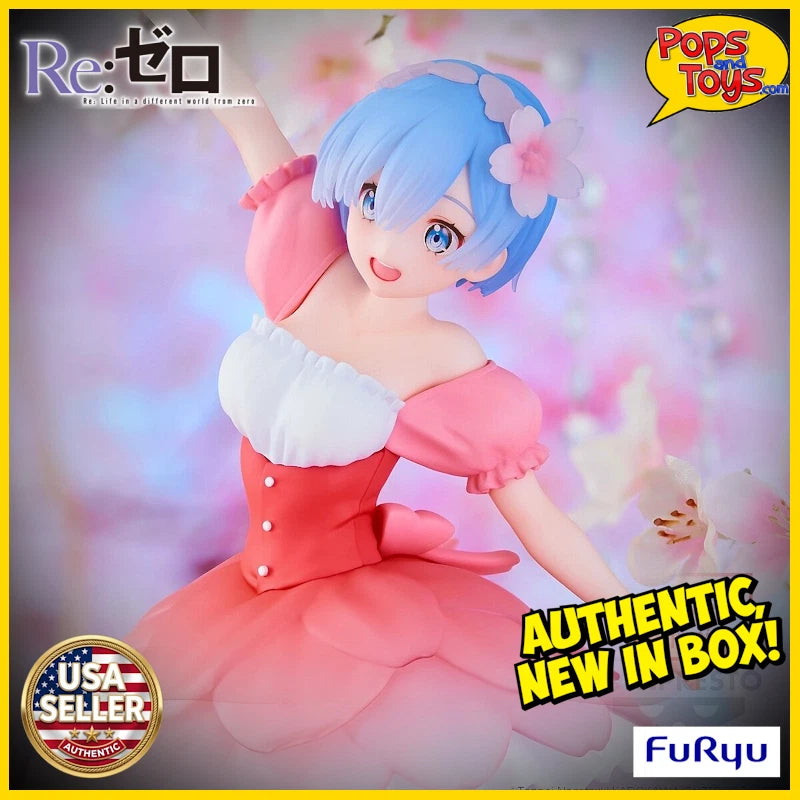 US SELLER - Re:Zero Trio-Try-iT Rem Figure - Cherry Blossoms -  8.3" tall