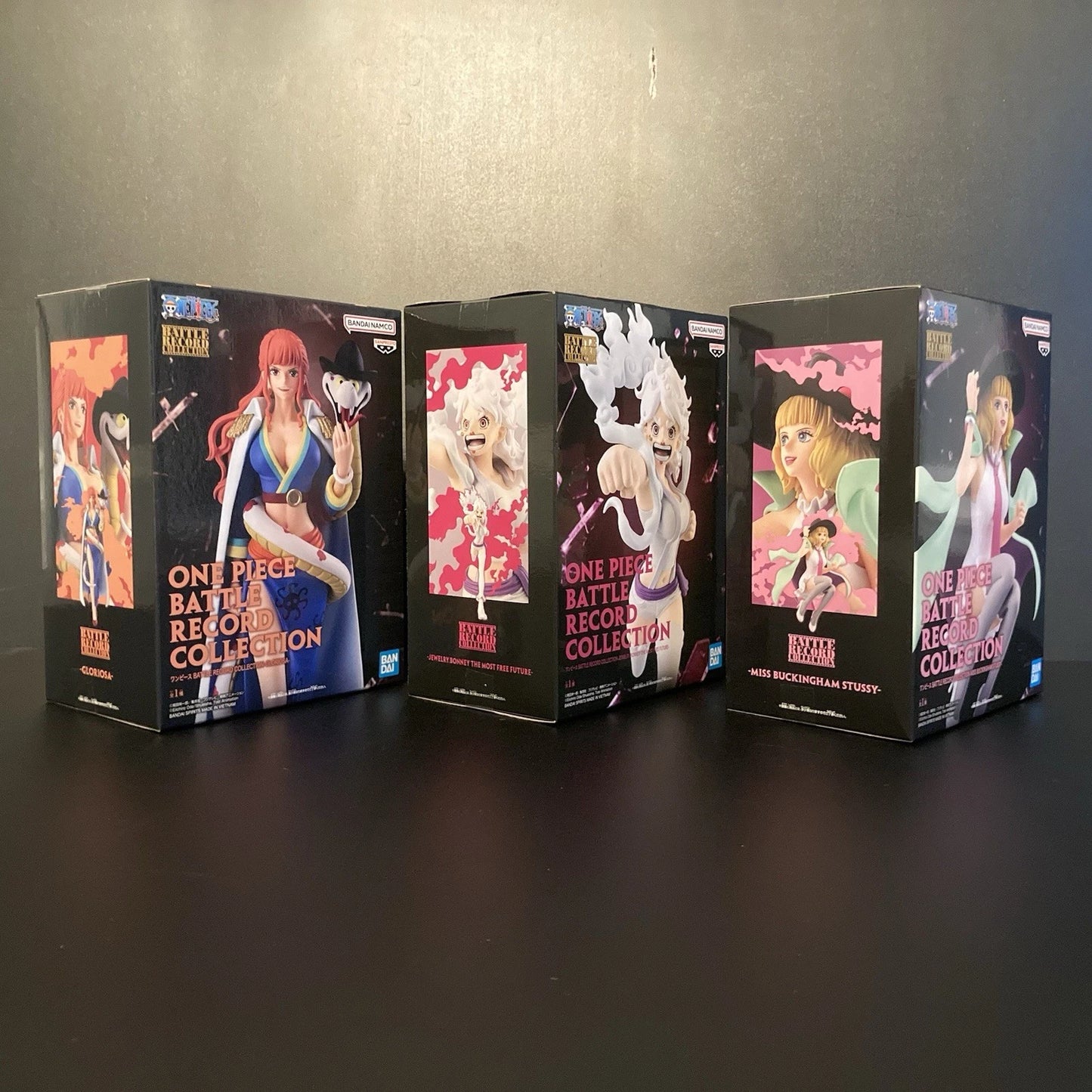 One Piece Battle Records Figure Bundle 3 Pieces - Jewelry Bonney, Gloriosa and Miss Stussy