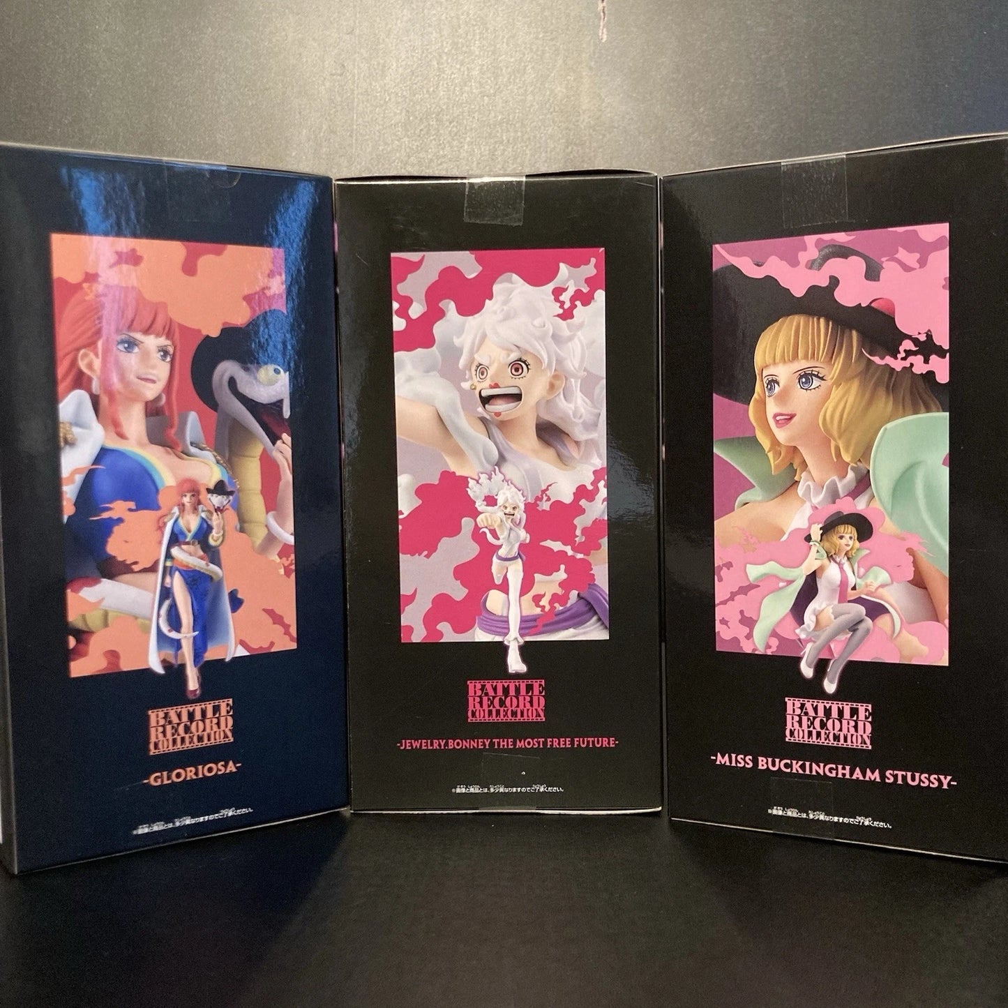 One Piece Battle Records Figure Bundle 3 Pieces - Jewelry Bonney, Gloriosa and Miss Stussy