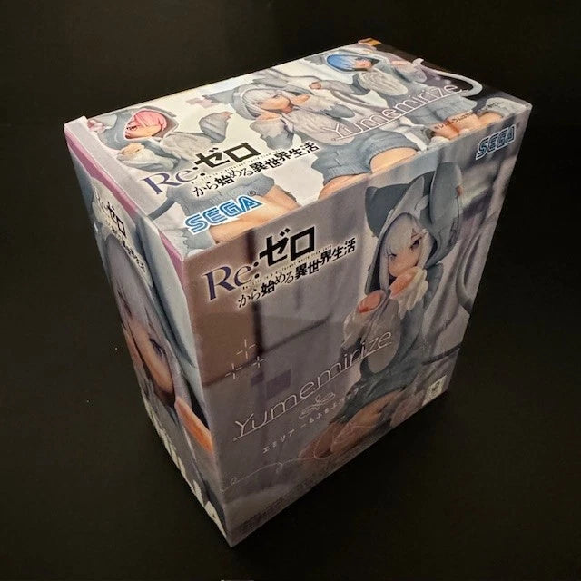 US SELLER - Re:zero Emilia Figure Yumemirize Mofumofu Pack Sega