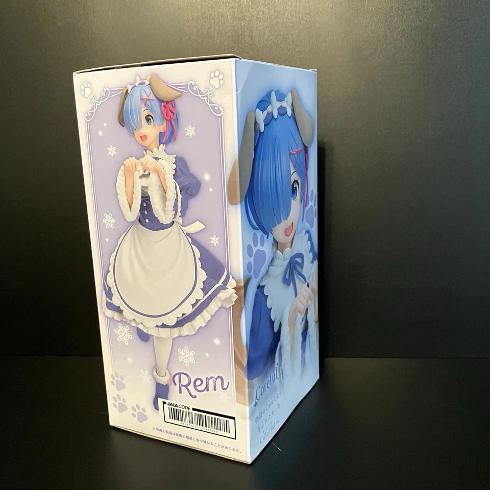 US SELLER - Re:Zero Rem Figure Memory Snow Puppy Coreful Taito - 7.1"