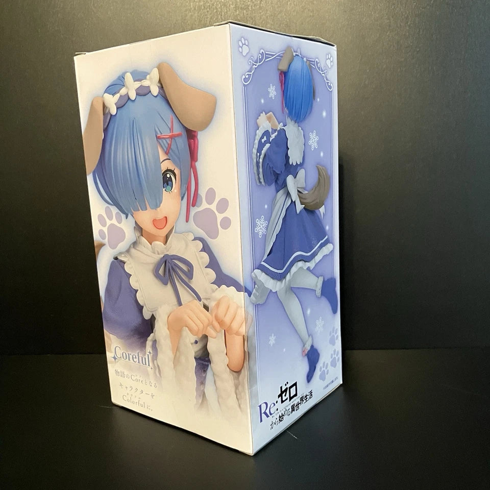 US SELLER - Re:Zero Rem Figure Memory Snow Puppy Coreful Taito - 7.1"