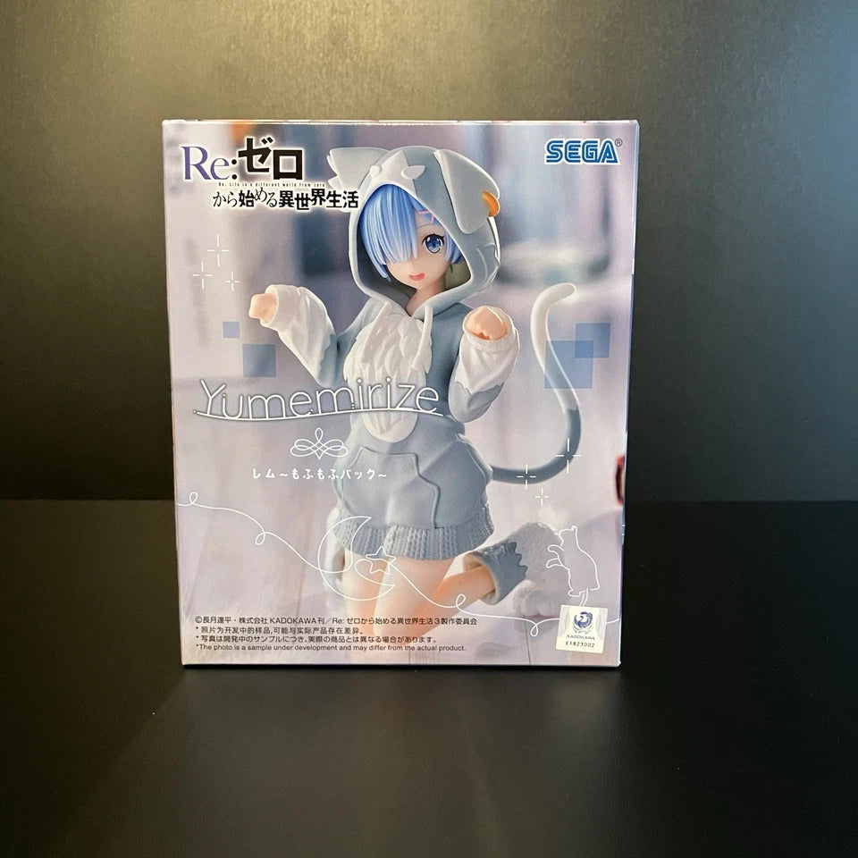 US SELLER - Set 3 Figures - Re:zero - Yumemirize Mofumofu Pack Sega re