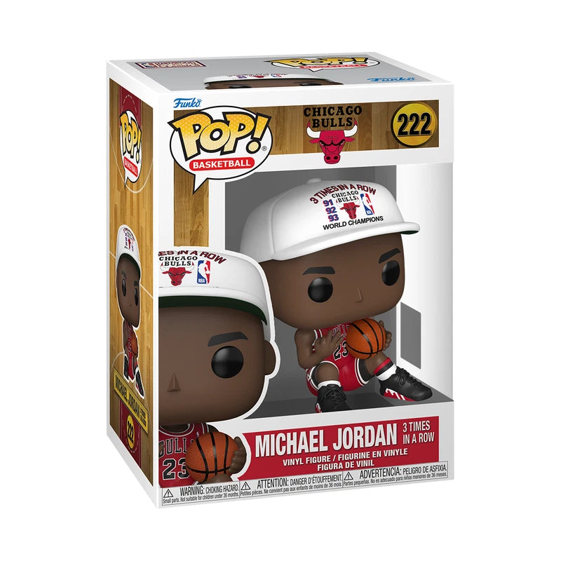 Funko Pop! NBA Chicago Bulls Michael Jordan #222 - 3 Times in a Row (IB)
