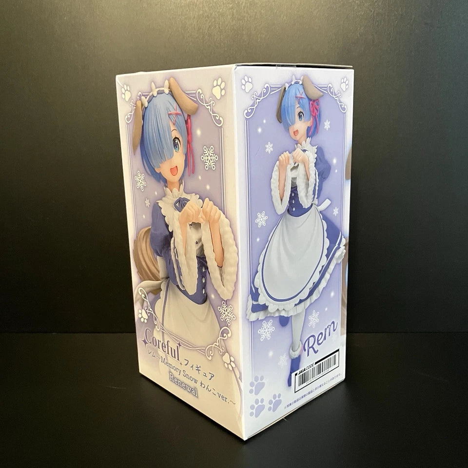 US SELLER - Re:Zero Rem Figure Memory Snow Puppy Coreful Taito - 7.1"