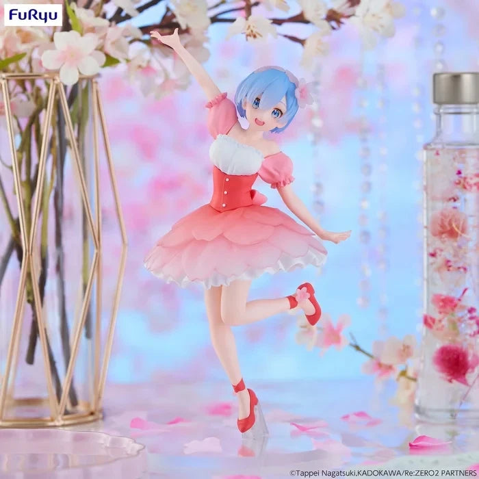 US SELLER - Re:Zero Trio-Try-iT Rem Figure - Cherry Blossoms -  8.3" tall