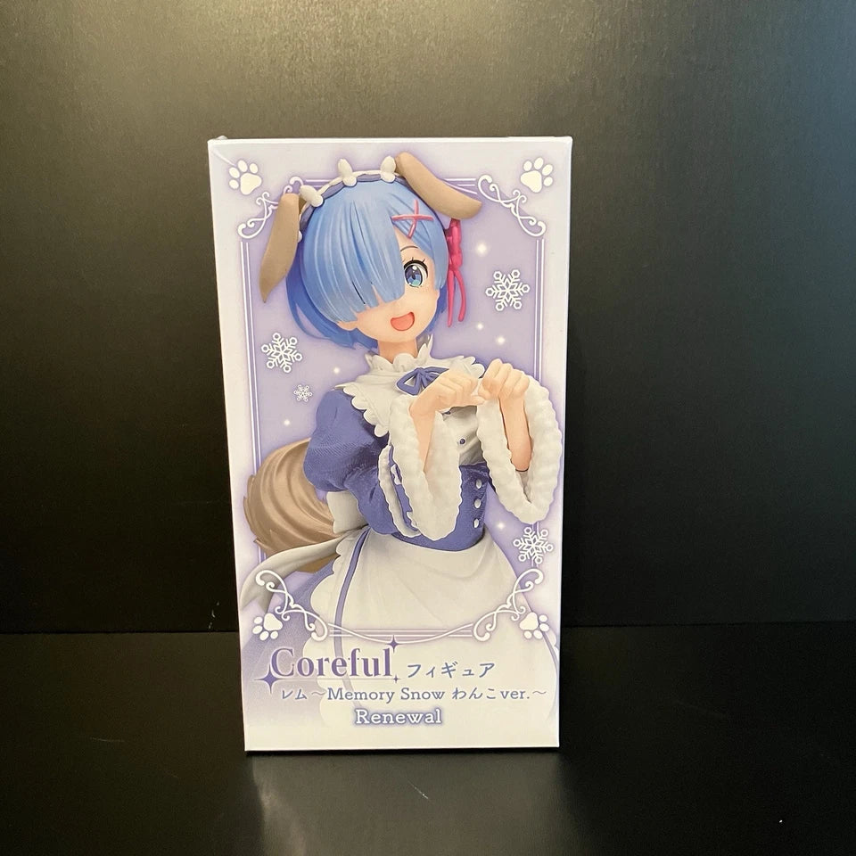 US SELLER - Re:Zero Rem Figure Memory Snow Puppy Coreful Taito - 7.1"